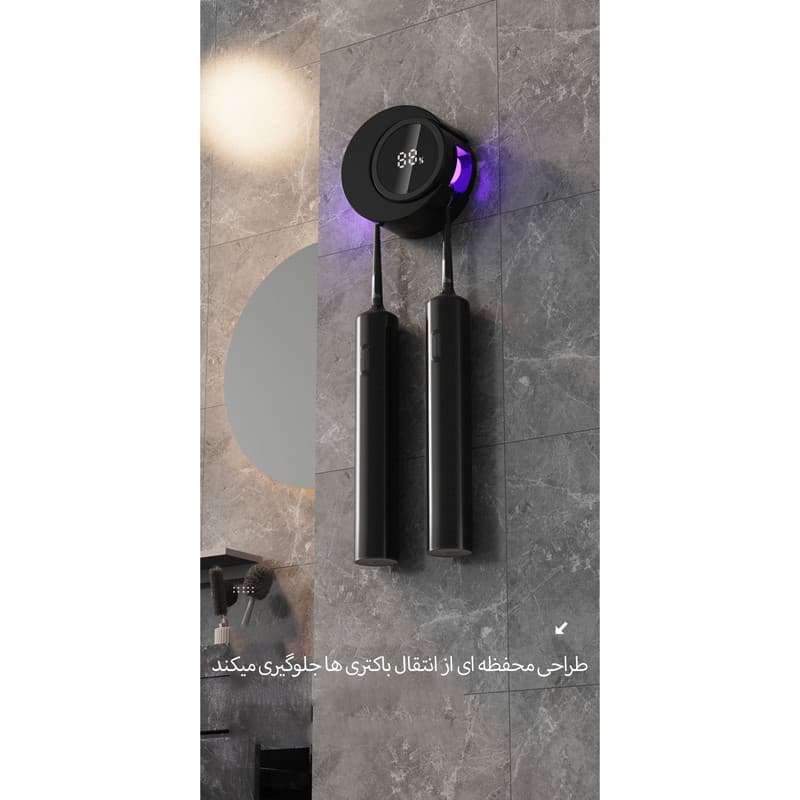 نگهدارنده هوشمند مسواک مدل Sterilizer YG-S02 - Image 6