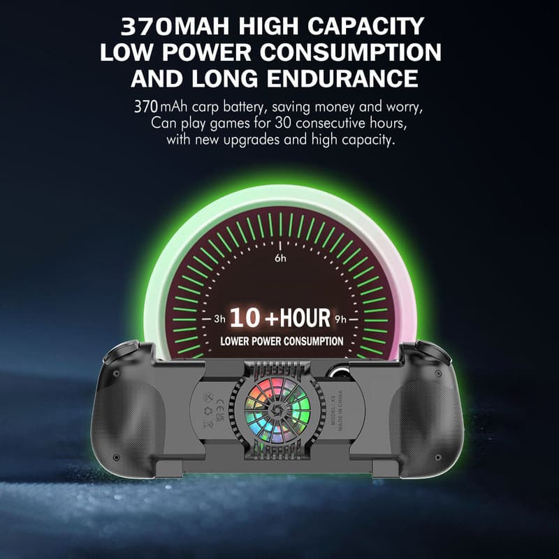 دسته بازی و گیم پد مدل X5 Mini Cooling مجهز به فن با طراحی چند پره و هیتسینک برای دفع مؤثر گرما - Image 3