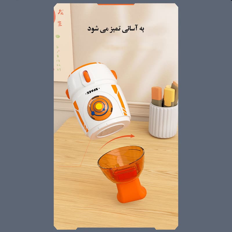 جارو دستی مدل رومیزی فانتزی کد space مدل باطری خور - Image 3