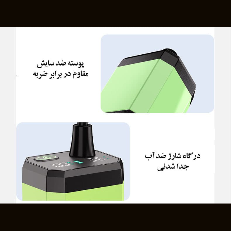 دوش سفری مدل شارژی قابل حمل مناسب کمپینگ و طبیعتگردی 12000 میلی آمپری - Image 9