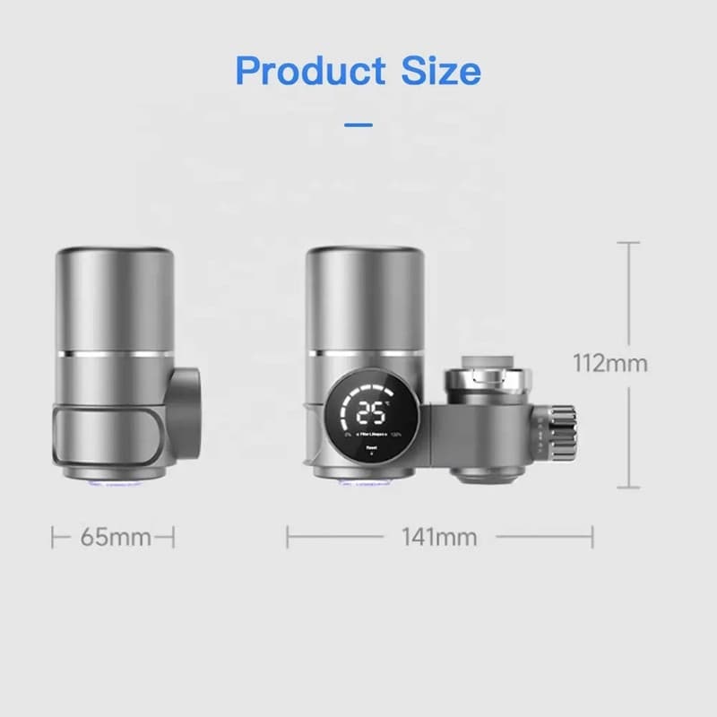 دستگاه تصفیه کننده آب خانگی دارای صفحه نمایش عمر فیلتر، شیر دوحالته و ضدعفونی کننده UV - Image 4