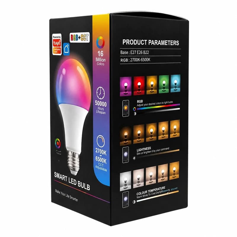 لامپ ال ای دی هوشمند 6 وات مدل smart led bulb پایه E27 - Image 1